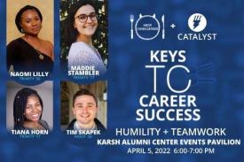 Keys to Career Success. Humility + Teamwork